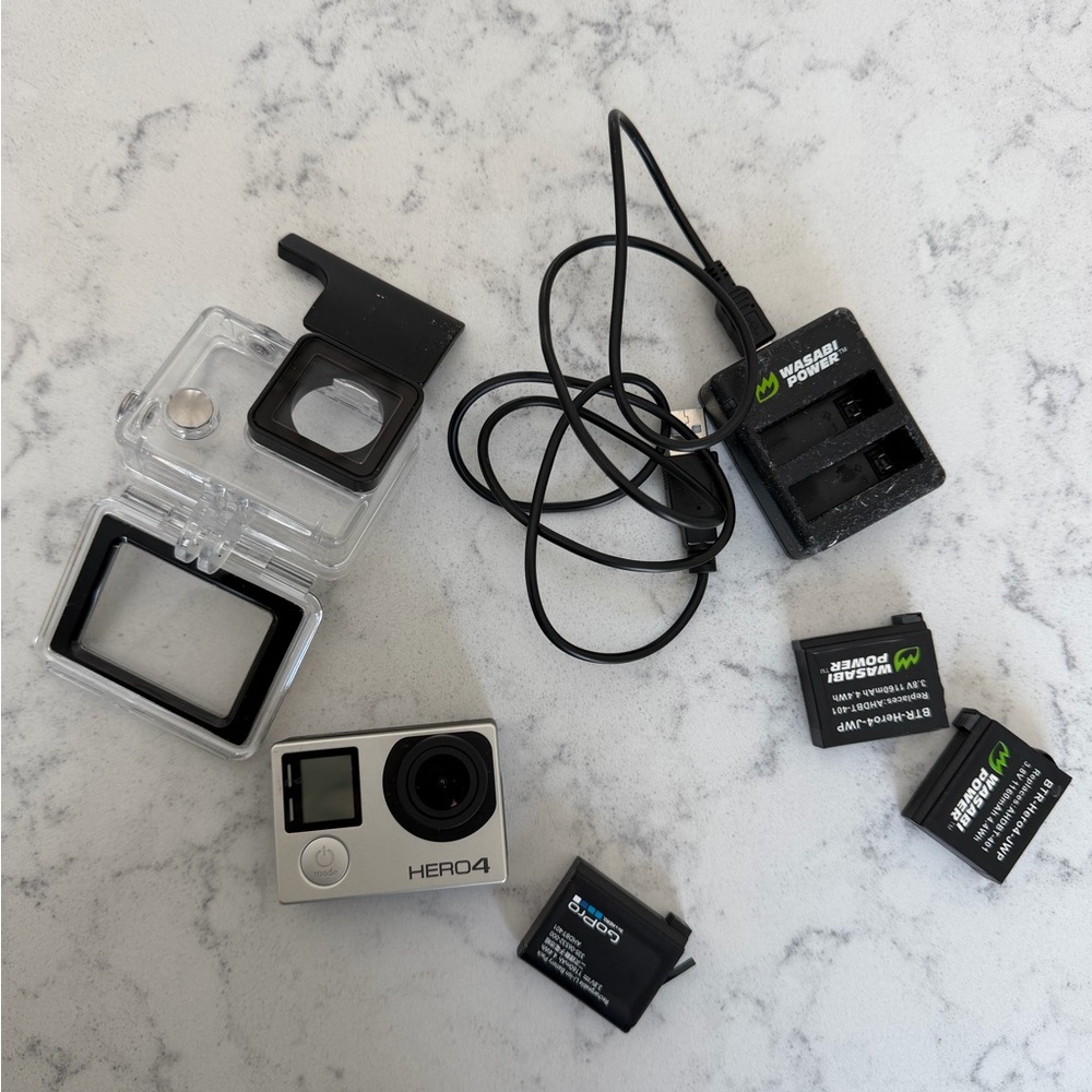 GoPro with accessories